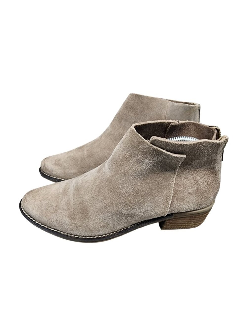 Very Volatile Shoes Womens Size 9.5 Tan Suede Ankle Booties *Read*